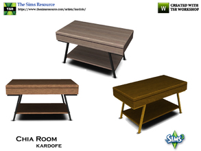 Sims 3 — kardofe_Chia Room_Table end by kardofe — Box with lid and legs, a great side table in three shades of different