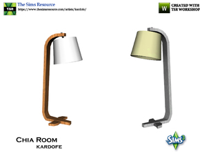 Sims 3 — kardofe_Chia Room_Floor Lamp by kardofe — Floor lamp modern and simple design, in two color options