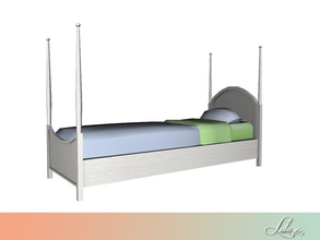 Sims 4 — Heidi Bedroom Single Bed  by Lulu265 — Part of the Heidi Bedroom Set 