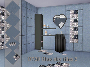 Sims 4 — D720 Blue sky tiles 2 by Danuta720 — 5 designs by Danuta720