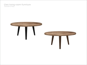 Sims 4 — [Cleo livingroom] - coffee table by Severinka_ — Round coffee table From the set 'Cleo livingroom' Build / Buy