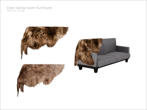 Sims 4 — [Cleo livingroom] - fur plaid v02 by Severinka_ — Fur plaid for sofa v02 From the set 'Cleo livingroom' Build /