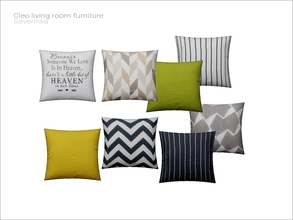 Sims 4 — [Cleo livingroom] - sofa pillow v01 by Severinka_ — Sofa pillow v01 From the set 'Cleo livingroom' Build / Buy