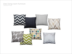 Sims 4 — [Cleo livingroom] - sofa pillow v02 by Severinka_ — Sofa pillow v02 From the set 'Cleo livingroom' Build / Buy