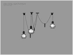Sims 4 — [Cleo livingroom] - ceiling lamp by Severinka_ — Ceiling lamp From the set 'Cleo livingroom' Build / Buy