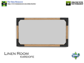 Sims 3 — kardofe_Linen Room_Mirror by kardofe — Industrial style wall mirror