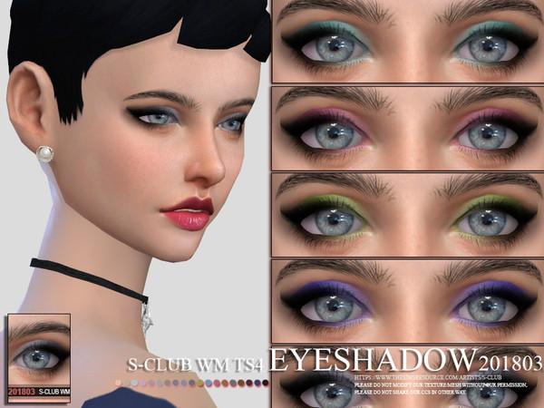 Sims 4 — S-Club WM ts4 Eyeshadow 201803 by S-Club — Eyeshadows, 10 swatches, hope you like, thank you.