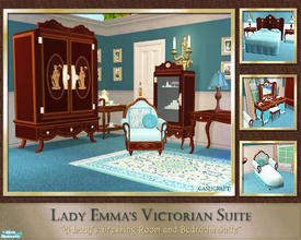Sims 2 — Lady Emma's Victorian Suite by Cashcraft — Lady Emma's suite is a set recolor of Lady Roslyn's Victorian Suite