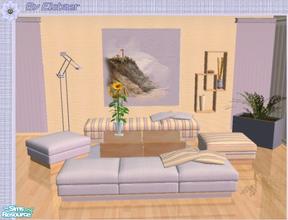Sims 2 — 4ESF Living3 City Girl by Eisbaerbonzo — Modern living room for a romantic city girl. The set is mainly based on