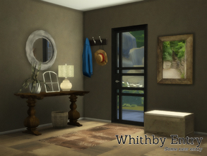 Sims 4 — Whithby Entry by Angela — Whithby Entry A little rustic set for your sims 4 entries. This set contains the