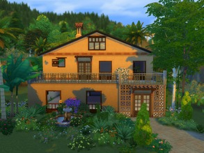 Sims 4 — Casa del Bosque by Silerna — Always loved to live in forests or jungles? Here's your chance! This big jungle
