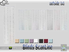 Sims 4 — Blinds ScanLine Outside 1x1 Close open by BuffSumm — Part of the *Window Set ScanLine Blinds* Created by