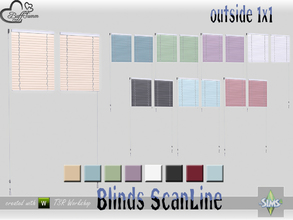 Sims 4 — Blinds ScanLine Outside 1x1 top close by BuffSumm — Part of the *Window Set ScanLine Blinds* Created by BuffSumm