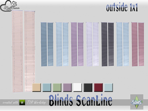 Sims 4 — Blinds ScanLine Outside 1x1 close closed by BuffSumm — Part of the *Window Set ScanLine Blinds* Created by