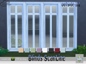 Sims 4 — Blinds ScanLine Outside by BuffSumm — Matching Blinds for the outside of the ScanLine window set... have fun