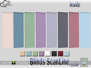 Sims 4 — Recolor Blinds ScanLine Inside 1x1 by BuffSumm — Part of the *Window Set ScanLine Blinds* Created by BuffSumm @