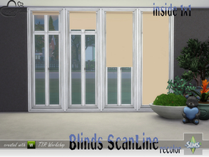 Sims 4 — Recolor Blinds ScanLine Inside by BuffSumm — Recolor in uni for the inside blinds of the ScanLine Blinds set...