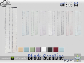 Sims 4 — Recolor Blinds ScanLine Outside 1x1 Close open by BuffSumm — Part of the *Window Set ScanLine Blinds* Created by