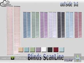 Sims 4 — Recolor Blinds ScanLine Outside 1x1 Close closed by BuffSumm — Part of the *Window Set ScanLine Blinds* Created