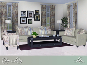 Sims 3 — Glam Living  by Lulu265 — A little bit of shabby and lots of chic make this set perfect for any living room. 3
