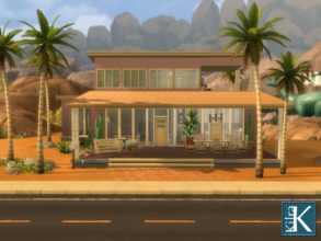 Sims 4 — Family Oasis by kilra2 — A ranch style family home with 3 bedrooms, 2 full bathrooms and a small pool. Enjoy. 