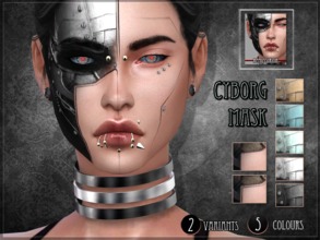 Sims 4 — Cyborg Mask by RemusSirion — A cyborg mask for your sims Preview picture was done without HQ mod Works with all