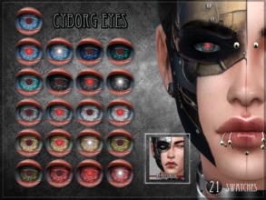 Sims 4 — Cyborg Eyes by RemusSirion — Cyborg eyes for your sims I purposely didn't create the typical mecha eyes, but if