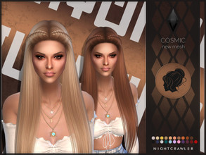 Sims 4 — Nightcrawler-Cosmic by Nightcrawler_Sims — NEW HAIR MESH T/E Smooth bone assignment All lods Ambient occlusion