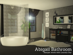 Sims 4 — Abigail Bathroom by Angela — Abigail Bathroom set. Now for your Sims 4 game, Hamper works if you have Laundry