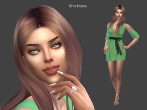 Sims 4 — Gina Ricci by Sims_House — Gina Ricci Gina is a young pretty green-eyed girl. In order for the character in the