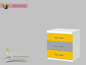 Sims 3 — Aura Kids Nightstand by NynaeveDesign — Aura Kids Room - Nightstand Located in: Surfaces - End Tables Price: 141