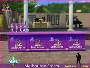 Sims 4 — Melbourne Storm Bar  by patreshasediting2 — Melbourne Storm Bar is my first object design. Hope you like this, I