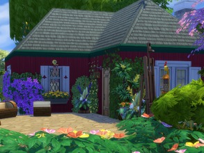 Sims 4 — Tiny Cottage in the Pines by texxasrose — This lovely cottage hideaway is just the place for an introvert!