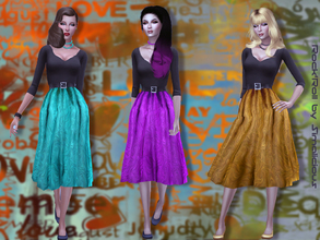 Sims 4 — Rock and roll by _Simalicious_ — Perfect outfit for dancing Rock and roll ! 8 colors, teen to elder, everyday