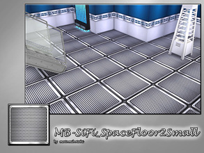 Sims 4 — MB-SiFi_SpaceFloor2Small by matomibotaki — MB-SiFi_SpaceFloor2Small, futuristic small floor tile with metal and