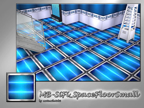 Sims 4 — MB-SiFi_SpaceFloorSmall by matomibotaki — MB-SiFi_SpaceFloorSmall, futuristic small floor tile with metal and