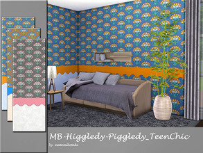 Sims 4 — MB-Higgledy-Piggledy_TeenChic by matomibotaki — MB-Higgledy-Piggledy_TeenChic, modern teen wallpaper with upper