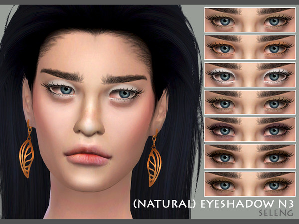 Sims 4 — Eyeshadow N3 by Seleng — Natural eye shadow for female Teen to Elder 24 colours Custom Thumbnail *Compatible