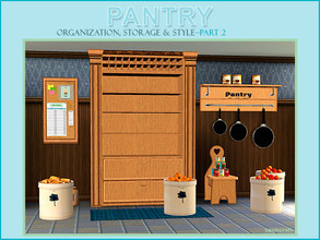 Sims 3 — Pantry Part II by Cashcraft — Pantry Part II includes 8 additional new objects for the Sims 3 game, which