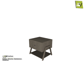 Sims 3 — Siena End Table by ArtVitalex — - Siena End Table - ArtVitalex@TSR, Apr 2018