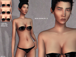 Sims 4 — Skin Overlay .2 by Marithas — A skin overlay that works with default and custom skin colors. 3 Bust Options: