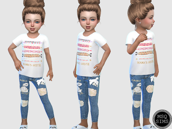 Sims 4 — Toddler Jeans 02 by MSQSIMS — - Jeans - Base Game I hope you like it :)