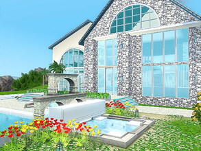 Sims 3 — Aurora by Sims_House — Aurora A modern two-storey house in a coastal style. On the ground floor there is a