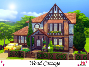 Sims 4 — Wood Cottage - Nocc by sharon337 — Wood Cottage is a Family Home built on a 30 x 20 lot. Value $138,011 It has 3