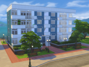 Sims 4 — Suburbian Block / NO CC by residentsim — A quiet block of apartments in the middle of the city. 2 bedrooms 2