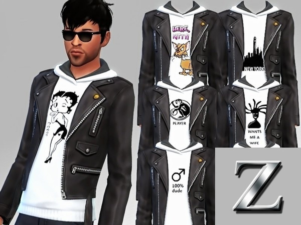 Sims 4 — Trendy Male Jacket & Sweats by ZitaRossouw2 — Needs City Living pack to show in game Found at tops every day