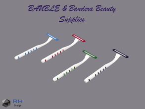 Sims 4 — Bauble B&C Shaving Razor by RightHearted — Three razor blades for incredible, smooth gliding. Its