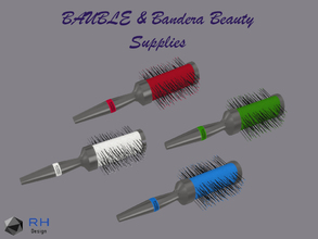 Sims 4 — Bauble B&C Hair Brush by RightHearted — Professional Double Sided Hair Brush from Bandera Cosmetics. It is