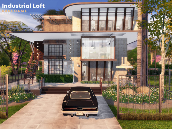Sims 4 — Industrial Loft by Pralinesims — By Pralinesims
