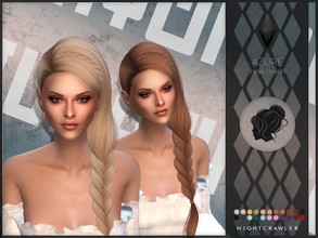 Sims 4 — Nightcrawler-Azure by Nightcrawler_Sims — NEW HAIR MESH T/E Smooth bone assignment All lods Ambient occlusion